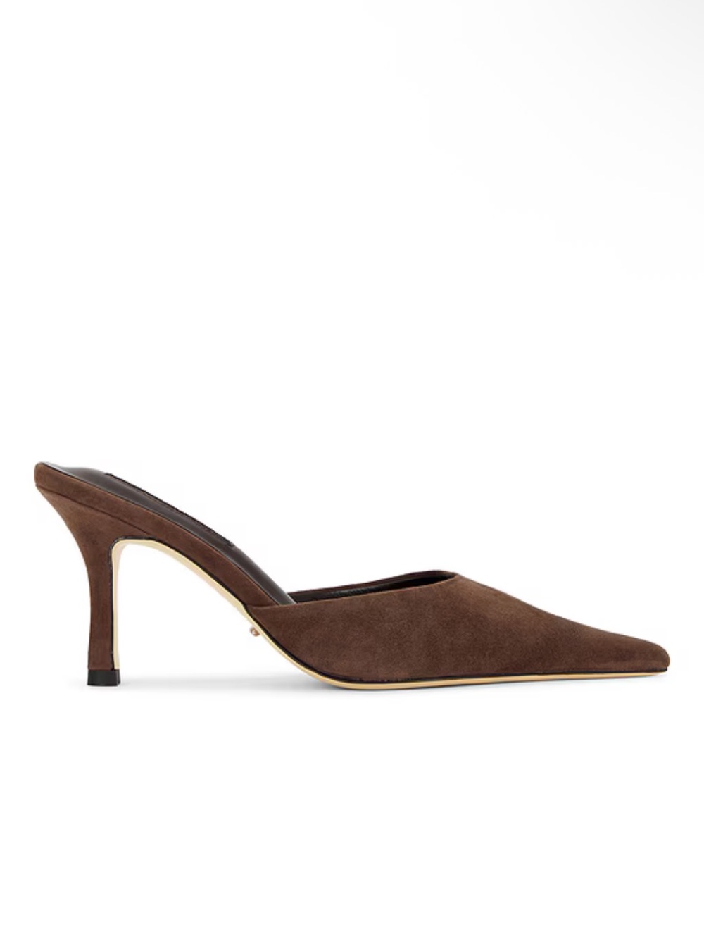 Tony Bianco Sicily Mules Pumps Espresso Suede Brown mules heels Revolve 7.5